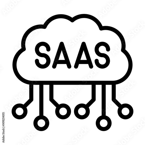 SaaS line icon