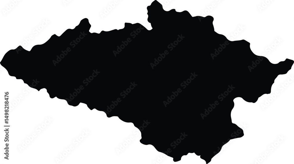 Fototapeta premium Anta Peru silhouette map