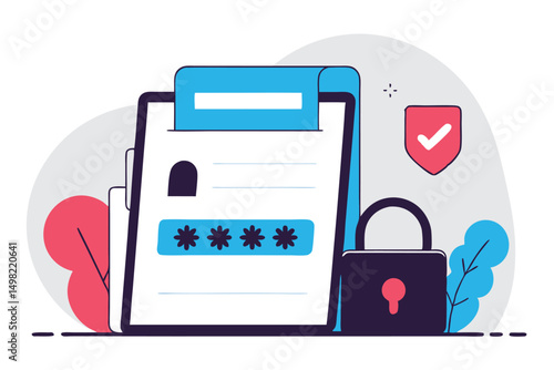 Secure online form password protection and digital data security with privacy and safety features