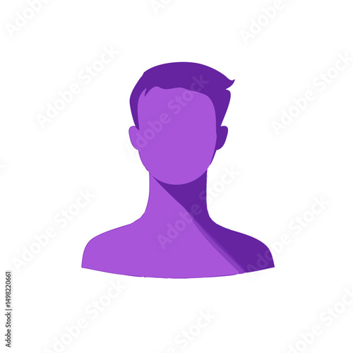 Clean lifestyle purple silhouette light blue accent detail balanced living flat minimal bold silhouette vector health wellness vector