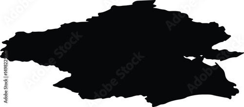 Anadyrsky District Russia silhouette map