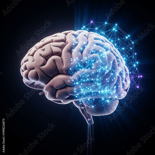 3d rendered illustration of human brain