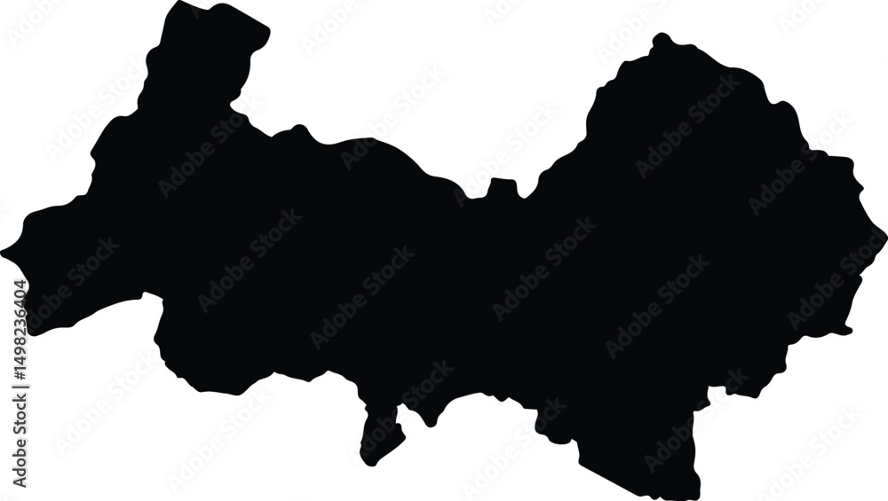 Fototapeta premium Archidona Ecuador silhouette map
