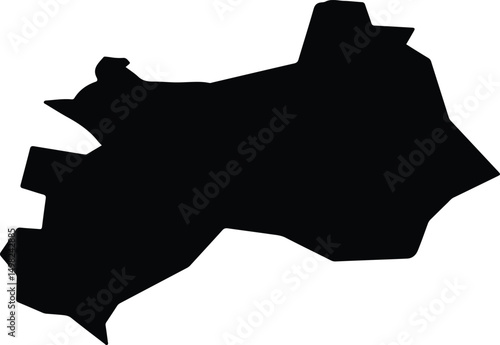 Aytekebiyskiy Kazakhstan silhouette map