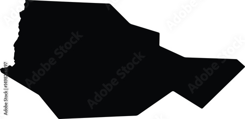 Ayivu Uganda silhouette map