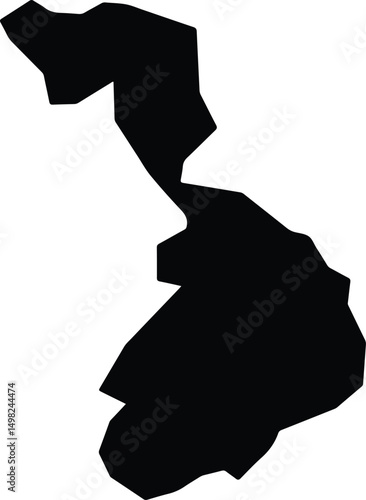 Awi Agew Ethiopia silhouette map