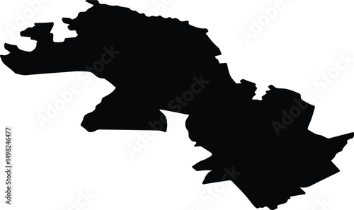 Auru pag Latvia silhouette map