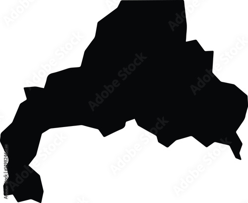 Aurora do Pará Brazil silhouette map