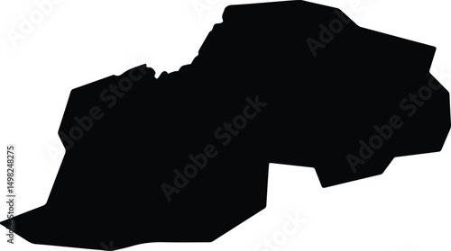 Atushenshi China silhouette map