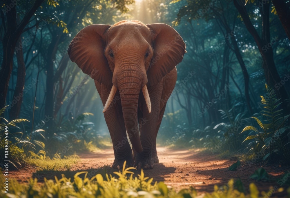 Fototapeta premium elephant in the wild