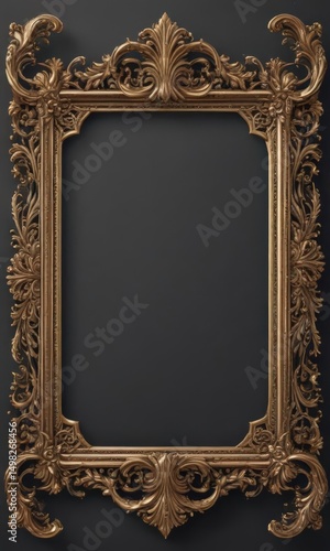 Ornate vector frame, rich detailing, perfect for announcements  , invitation,  flourishes