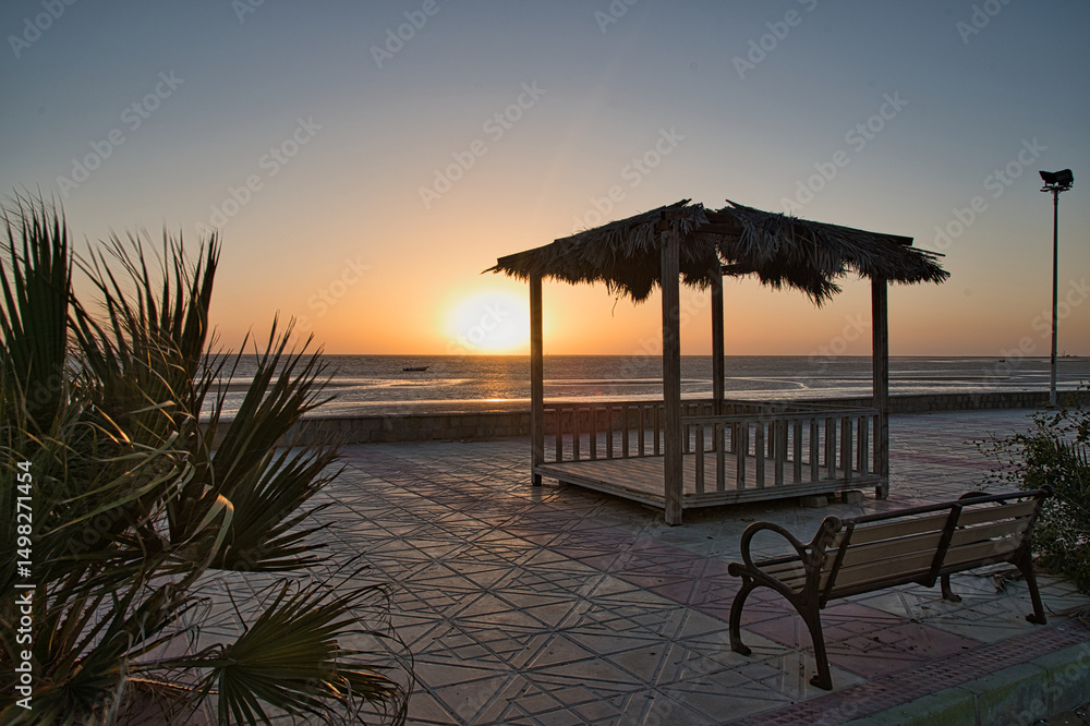 Fototapeta premium sunset on the beach