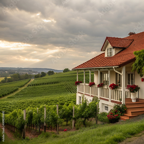 Wallpaper Mural house in the garden Torontodigital.ca