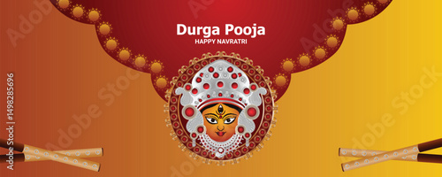 Happy navratri celebration background