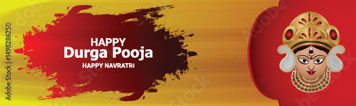 Happy navratri design concept
