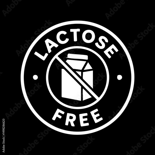 Lactose Free Icon Sumbol