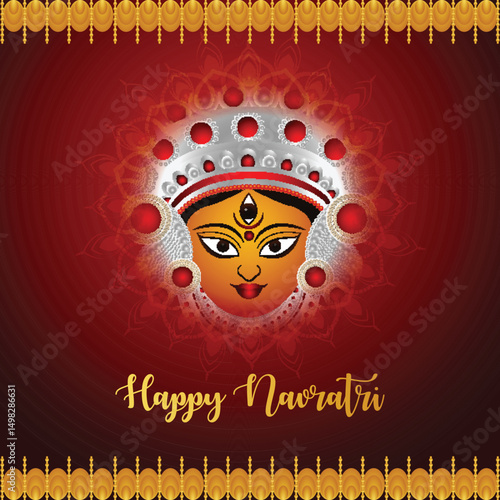 Creative design concept happy navratri