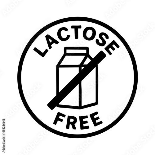 Lactose Free Icon Sumbol