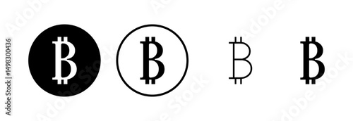 Bitcoin icon logo design. bitcoin sign and symbol. payment symbol. cryptocurrency logo