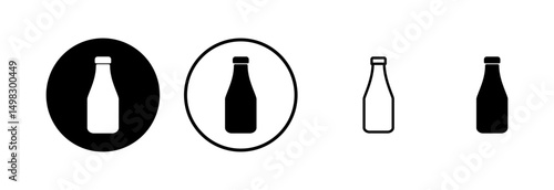 Bottle icon logo design. bottle sign and symbol