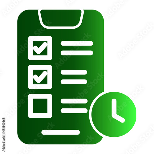 This is List  icon from the Digital Marketing icon collection with an Solid Gradient style