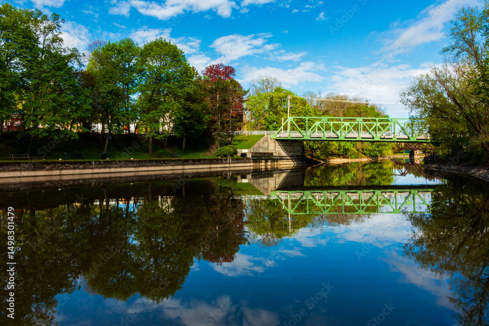 Erie Canal in Pittsford, New York Erie Canal in Pittsford, New York