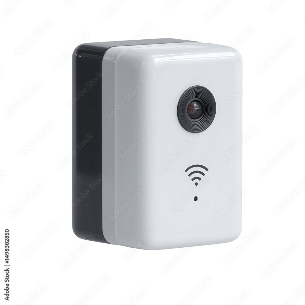 Obraz premium Wireless Smart Home Security Camera - Compact and Modern Design