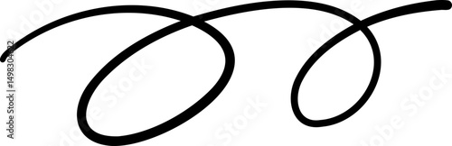 Bold Circular Spiral Wave Stroke