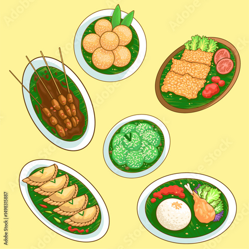 Indonesian Food Vector Design