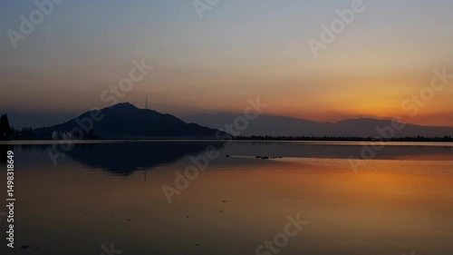 Wallpaper Mural Dal Lake Evening Glow, Golden Reflections Over Fresh Waters Creating A Breathtaking Destination In Srinagar Kashmir Capturing Nature Peace And Beauty Torontodigital.ca