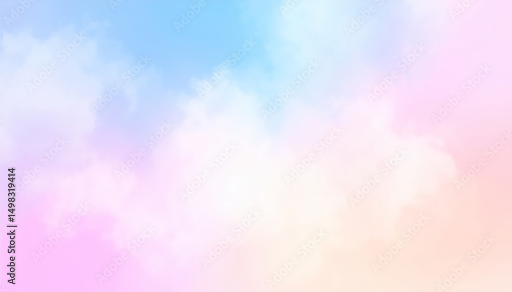 Dreamy pastel sunset, a serene cloudscape with soft pink and blue hues Dreamy pastel sunset, a serene cloudscape with soft pink and blue hues