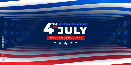 4th of July social media banner | United States Independence Day banner | Happy Fourth of July
