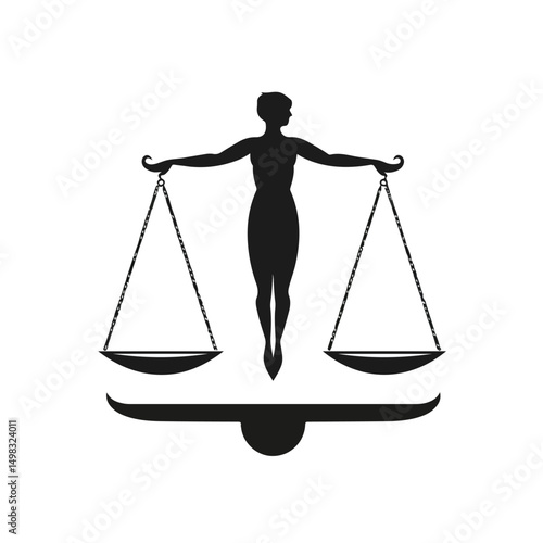 Professional Body Weight Balance Icon Vector Illustration Graph for Fitness Tracking