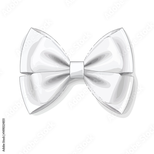 Bow Icon Vector Illustration Isolated on White Background for Design Projects