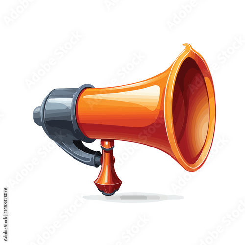 Professional Vector Illustration of Bullhorn Volume Symbol Isolated
