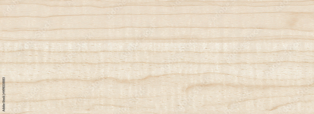Fototapeta premium Wooden panel with maple wood grain pattern on backdrop - Seamless , pattern , background , tile
