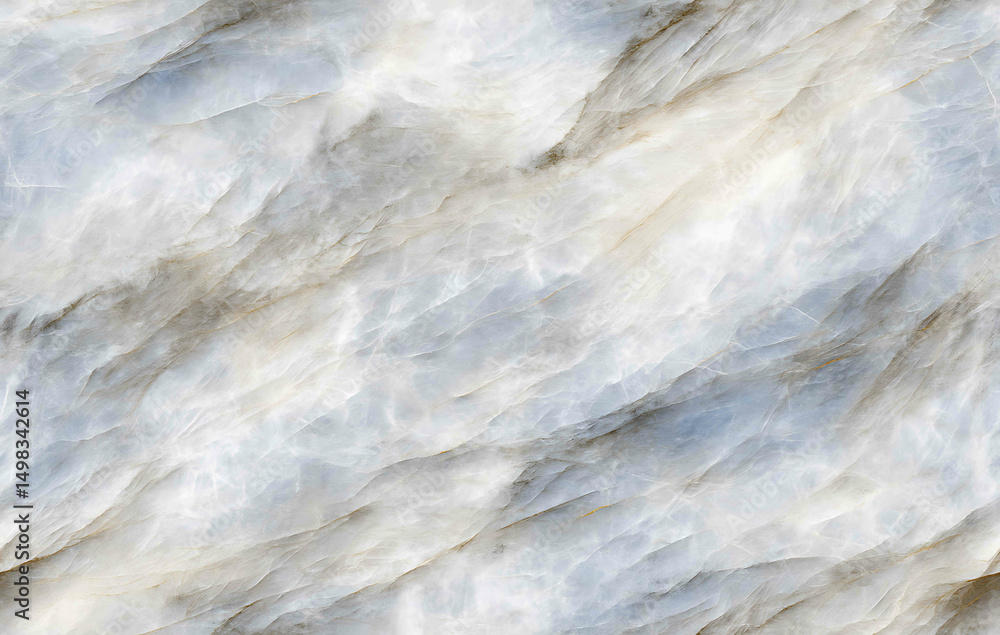 Obraz premium Premium, azure veined Carrara marble countertop texture - Seamless , pattern , background , tile