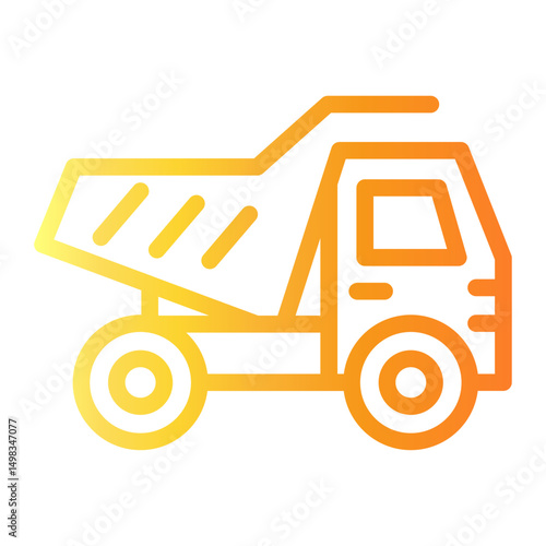dump Line Gradient Icon