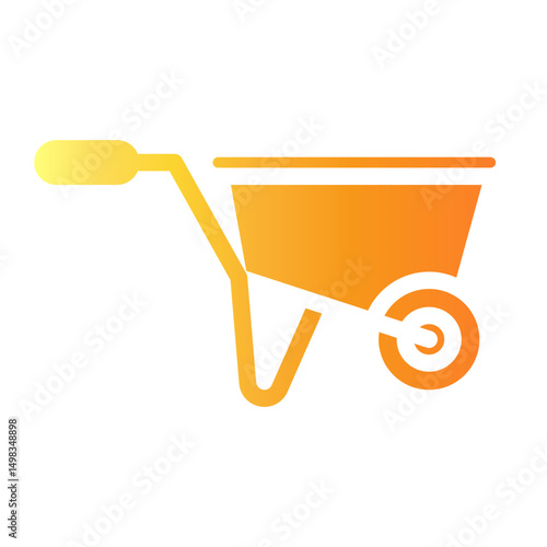 wheelbarrow Gradient icon