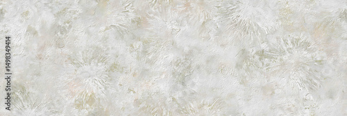 weathered bristle brushes, floral hues on rough-hewn cement surface, aged grunge look - Seamless , pattern , background , tile