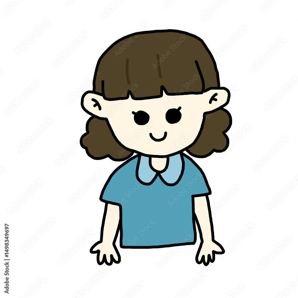 Little girl character Little girl character