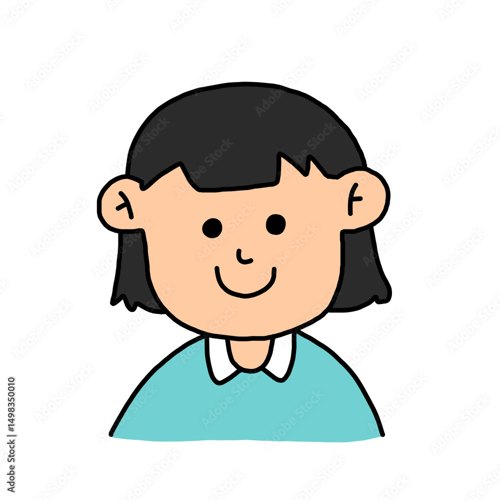 Girl smiling face Girl smiling face