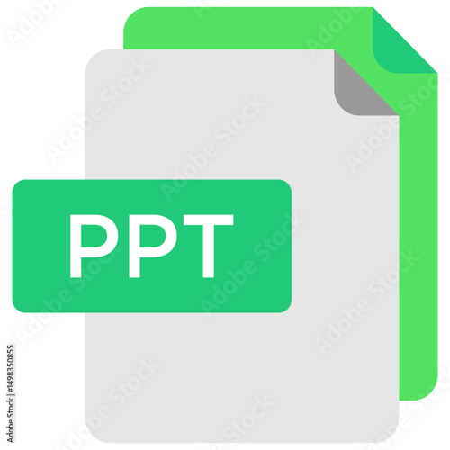 Ppt file flat icon