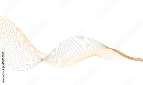 visually striking abstract image featuring golden wavy lines set against a clean white background, ideal for modern design and creative projects.