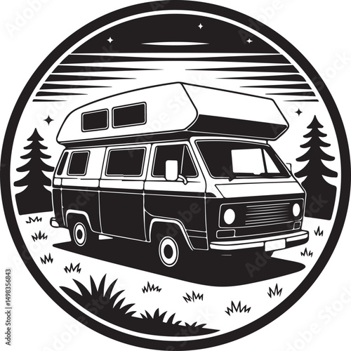 Tent Under Stars Camping Silhouette

Campfire by the Lake Vector Scene

Hiker Resting at Campsite Design

Family Camping Adventure Silhouette

Mountain Forest Camping Night Vector