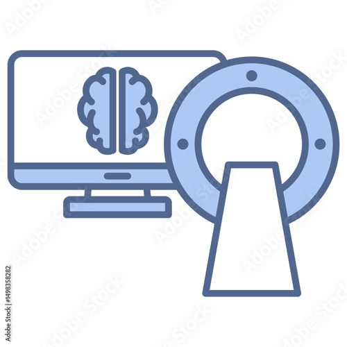 Medical Imaging Blue Icon