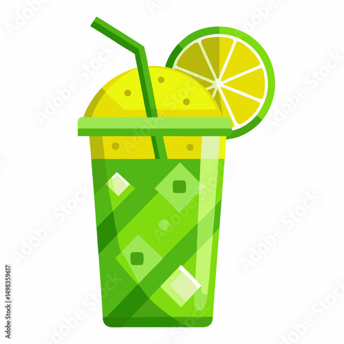Green cocktails  drink
