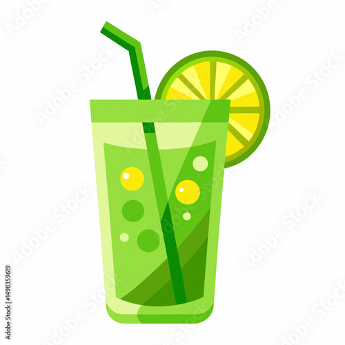 Green cocktails  drink