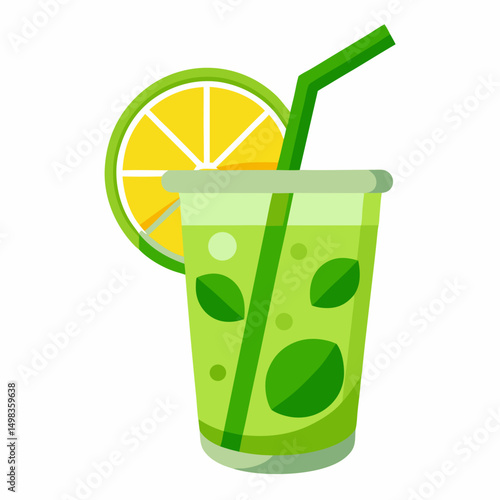Green cocktails  drink