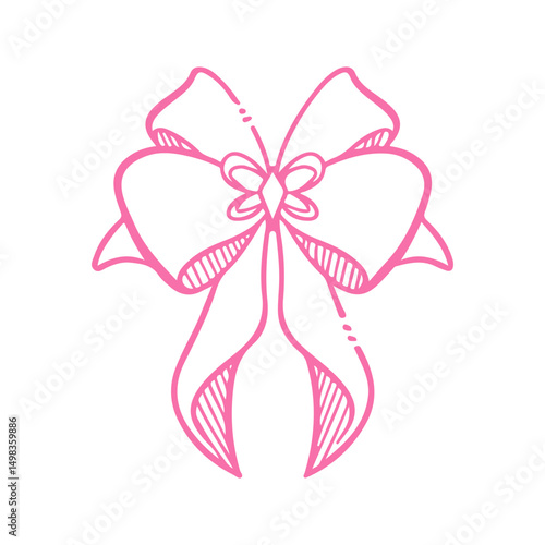 bow ribbon doodle